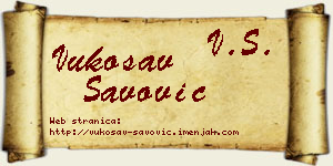 Vukosav Savović vizit kartica